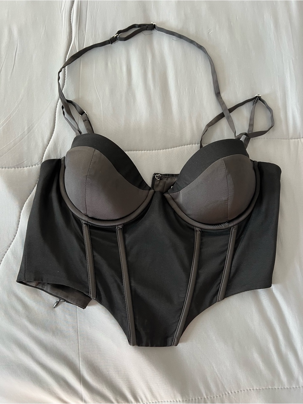 Black Bustier Corset Top